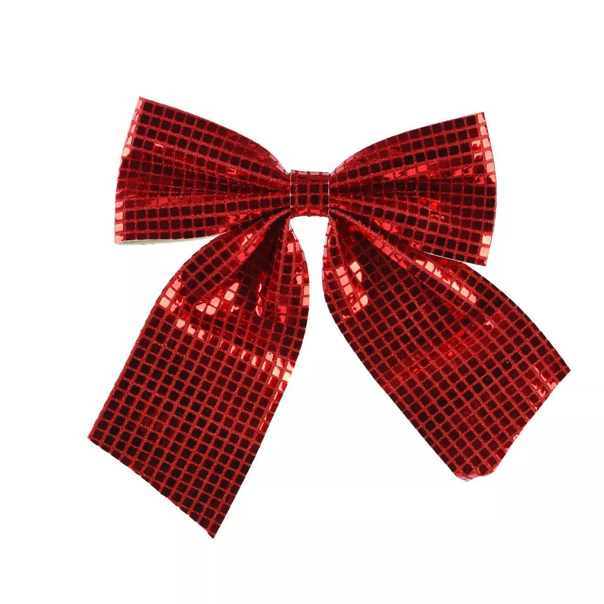 Grande fiocco di Natale (H34 cm) Disco Rosso