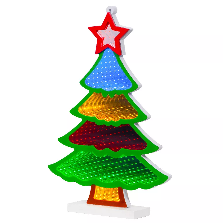 Albero di Natale luminoso 180 LED (H32 cm) Infinity Multicolore