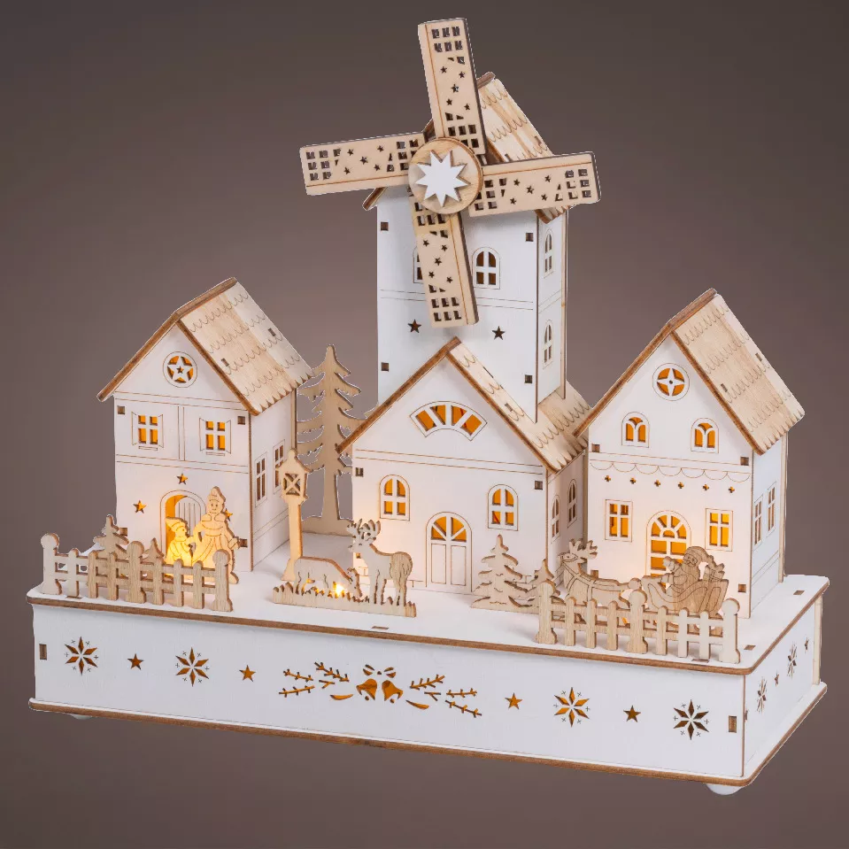 1 LED paysage intŽrieur L12-W28-H26.50cm-8L naturel/blanc chaud 