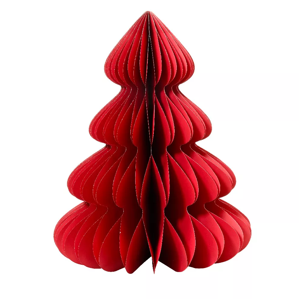 Sapin papier à poser (H90 cm) Fermeture Magnétique Rouge