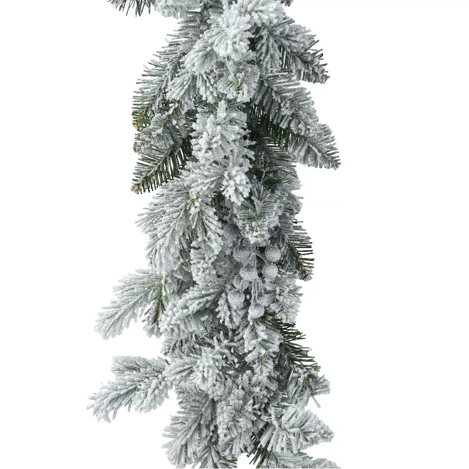 Guirlande de sapin (270 cm - D20) Aspen Vert enneigé