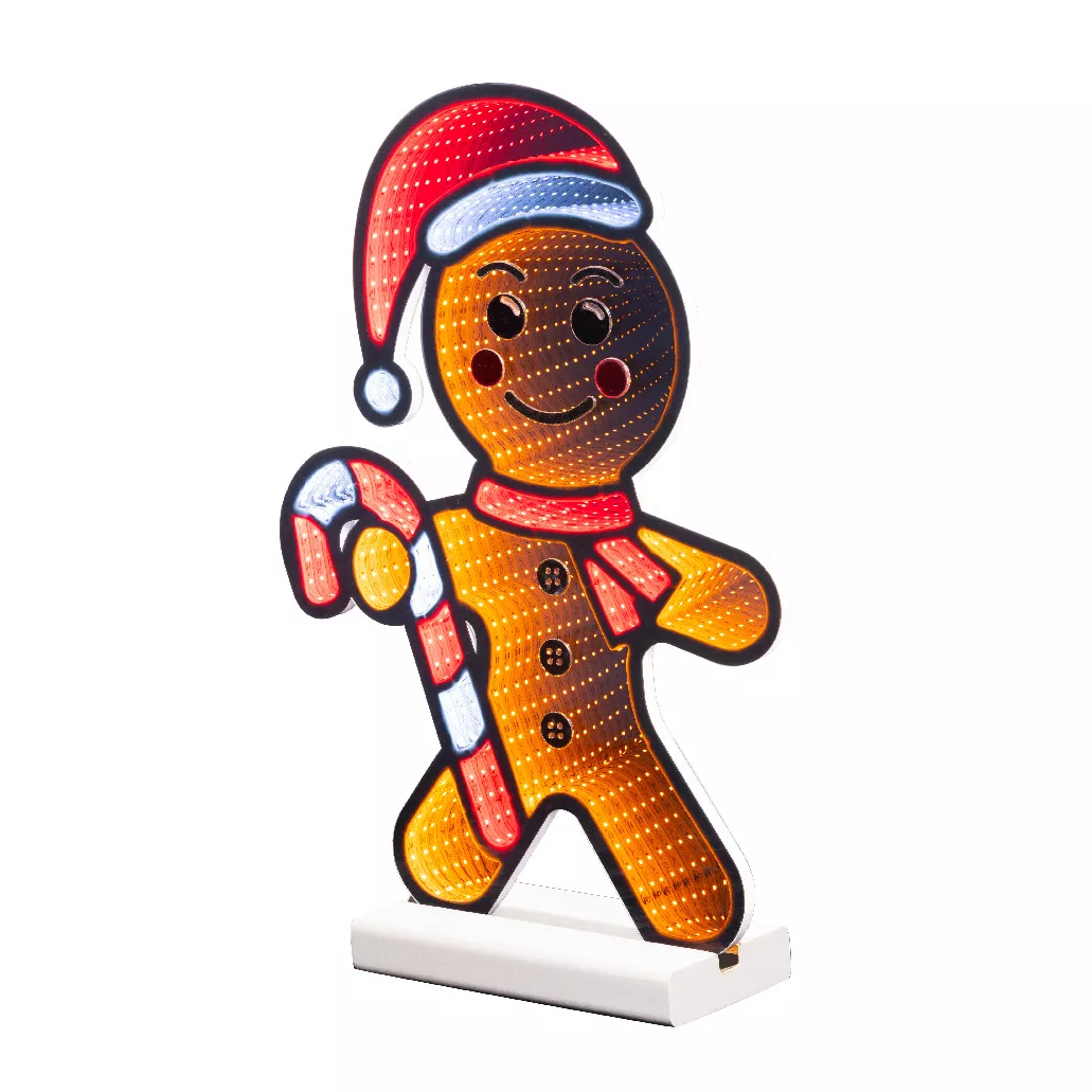 Beleuchteter Lebkuchen 201 LED (H38 cm) Zuckerstange Infinity Mehrfarbig
