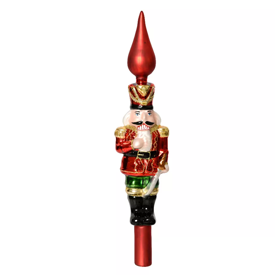 Cima dell'albero di Natale in vetro Schiaccianoci Multicolore