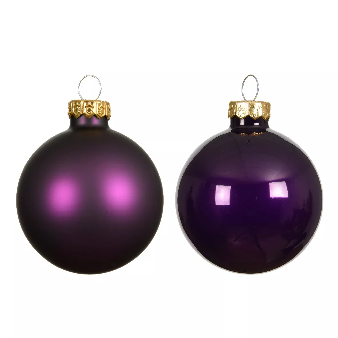 Boule de Noël en verre (D100 mm) Boréal Violet