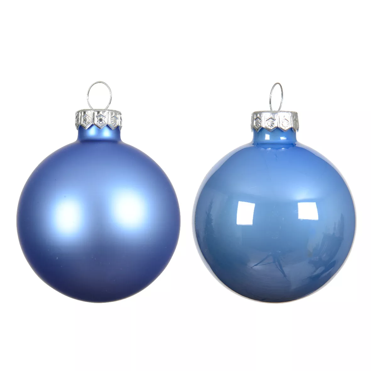 Set di 4 Palline di Natale in vetro (D100 mm) Boreale Blu cielo