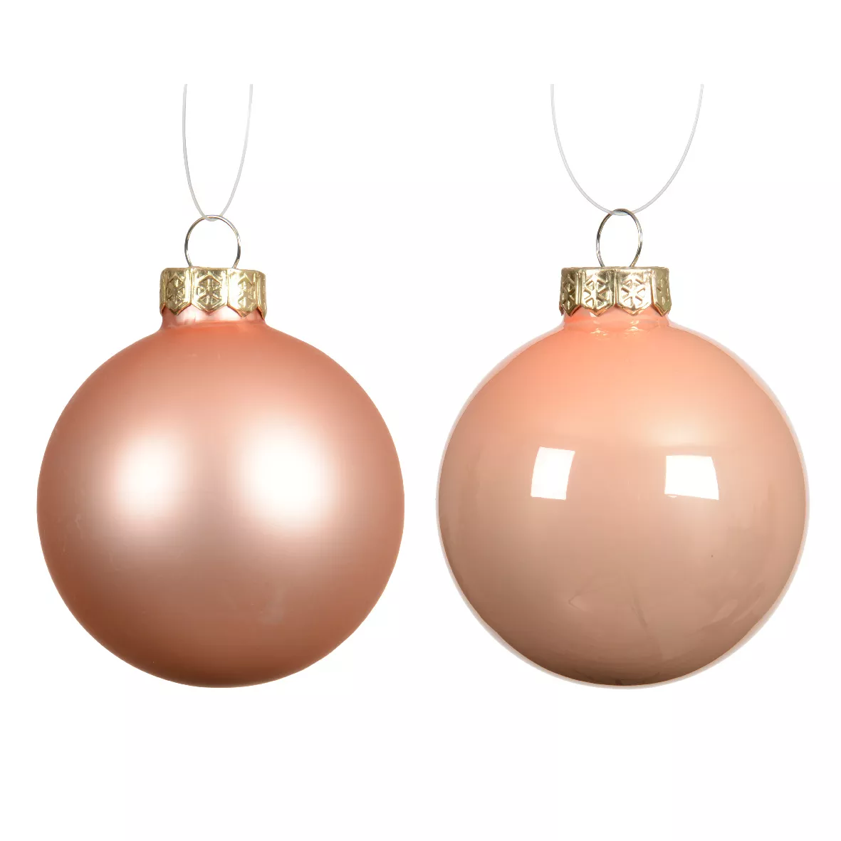 Set di 4 palline di Natale in vetro (D100 mm) Boreale Pesca