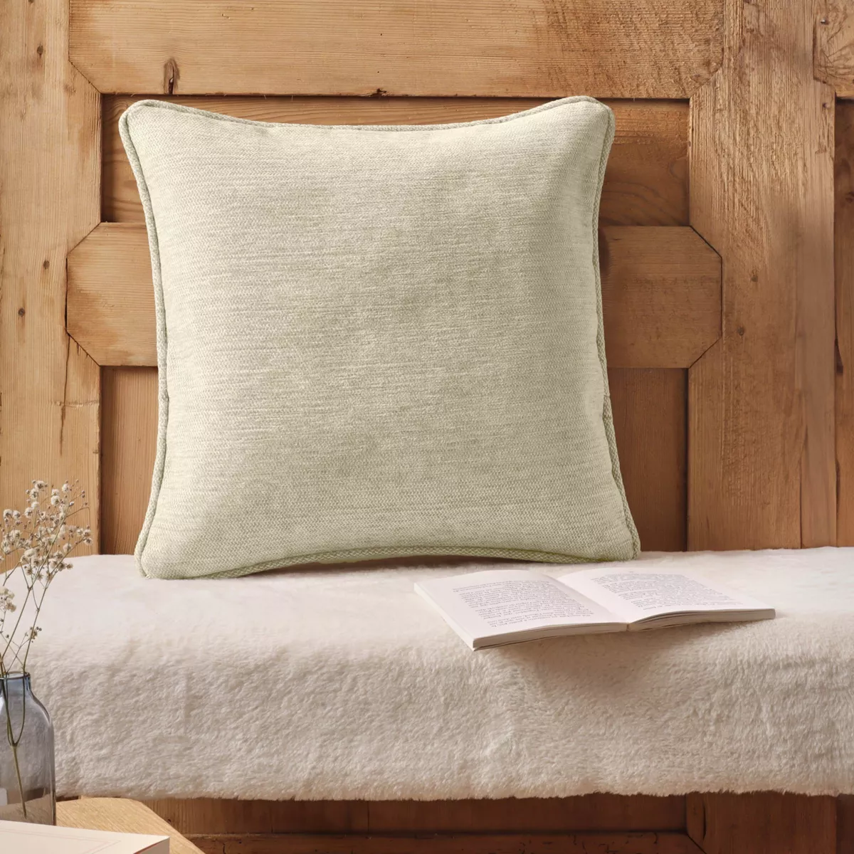 Cuscino quadrato tessuto (45 x 45 cm) Magnus Beige
