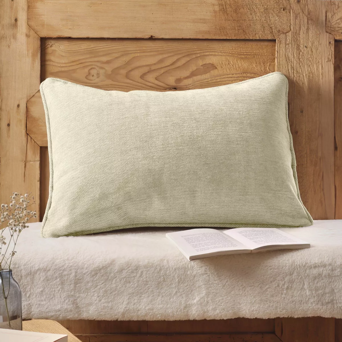 Coussin rectangulaire tissé (40 x 60 cm) Magnus Beige