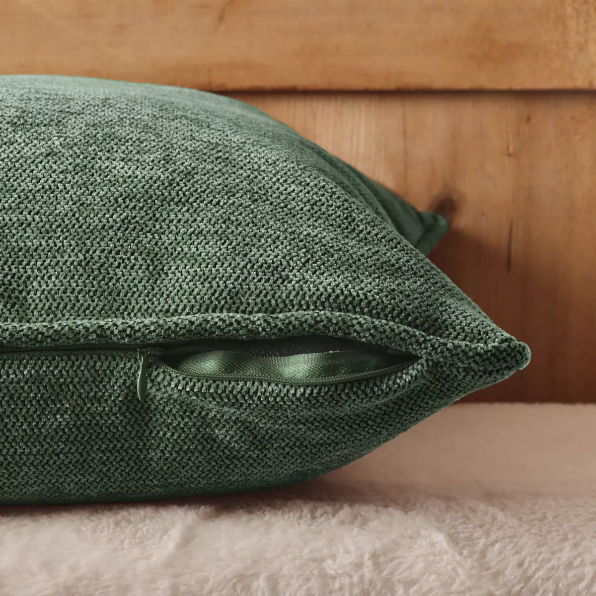Cojín cuadrado tejido (45 x 45 cm) Magnus Verde romarin