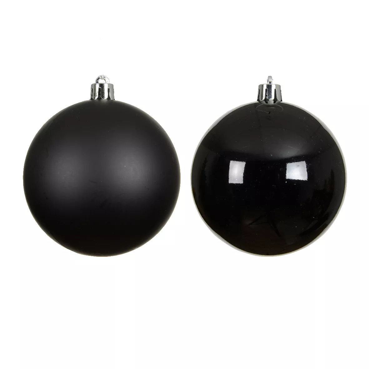 Lot de 4 boules de Noël (D100 mm) Aravis Noir