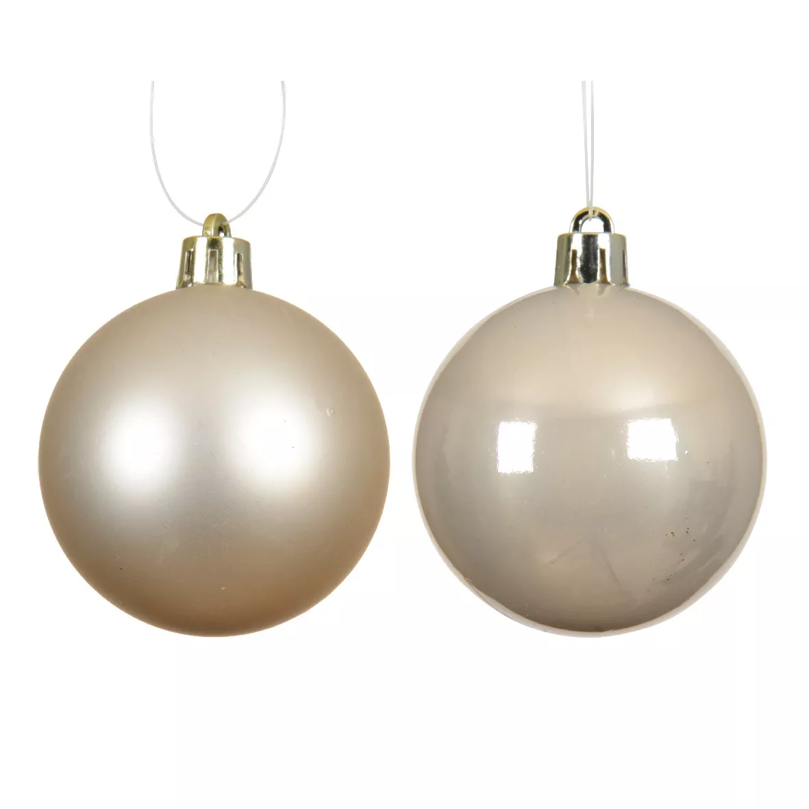 Lot de 16 boules de Noël (D40 mm) Aravis Perle