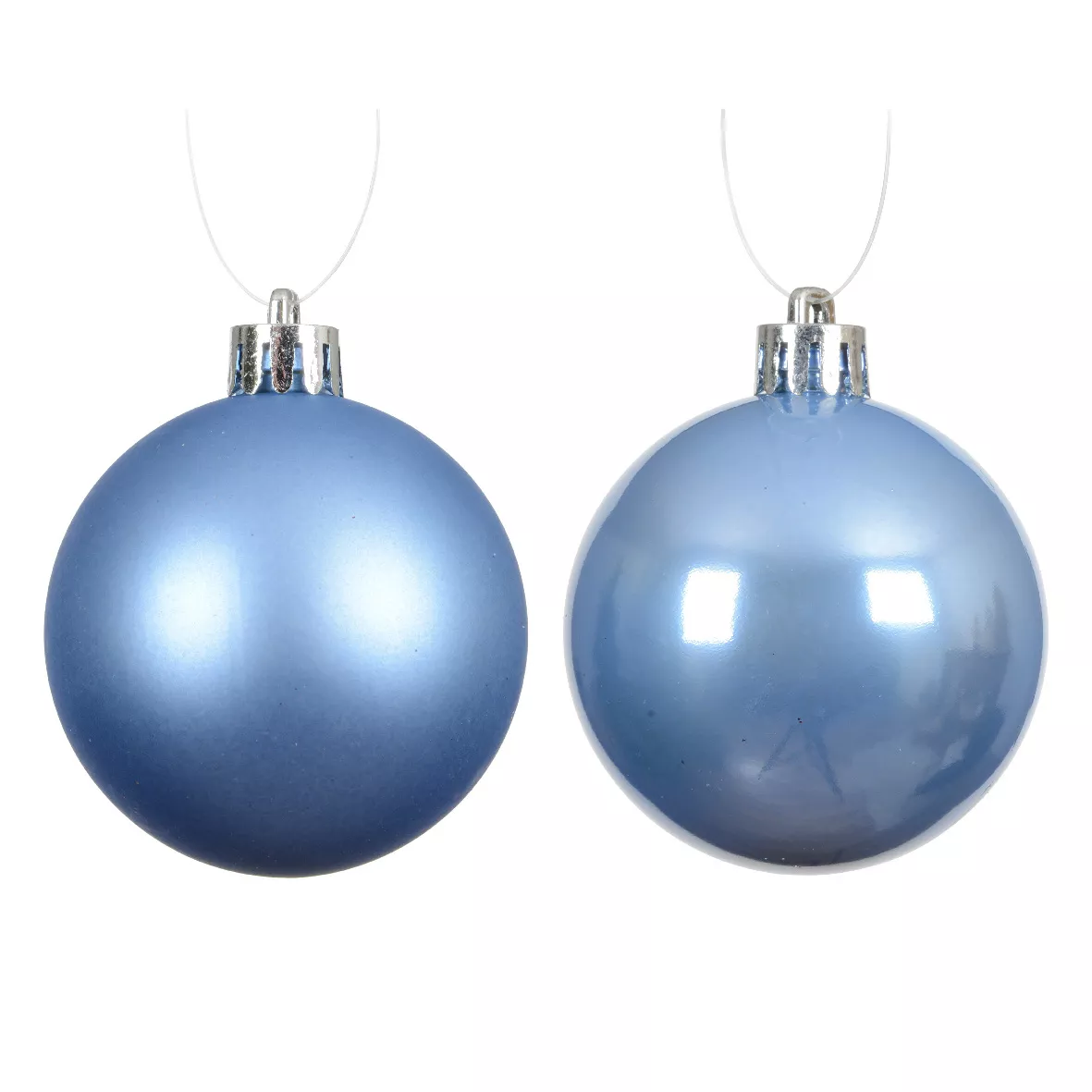 Lot de 16 boules de Noël (D40 mm) Aravis Bleu ciel