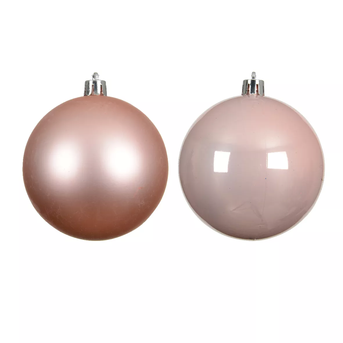 Lot de 16 boules de Noël (D40 mm) Aravis Rose poudré