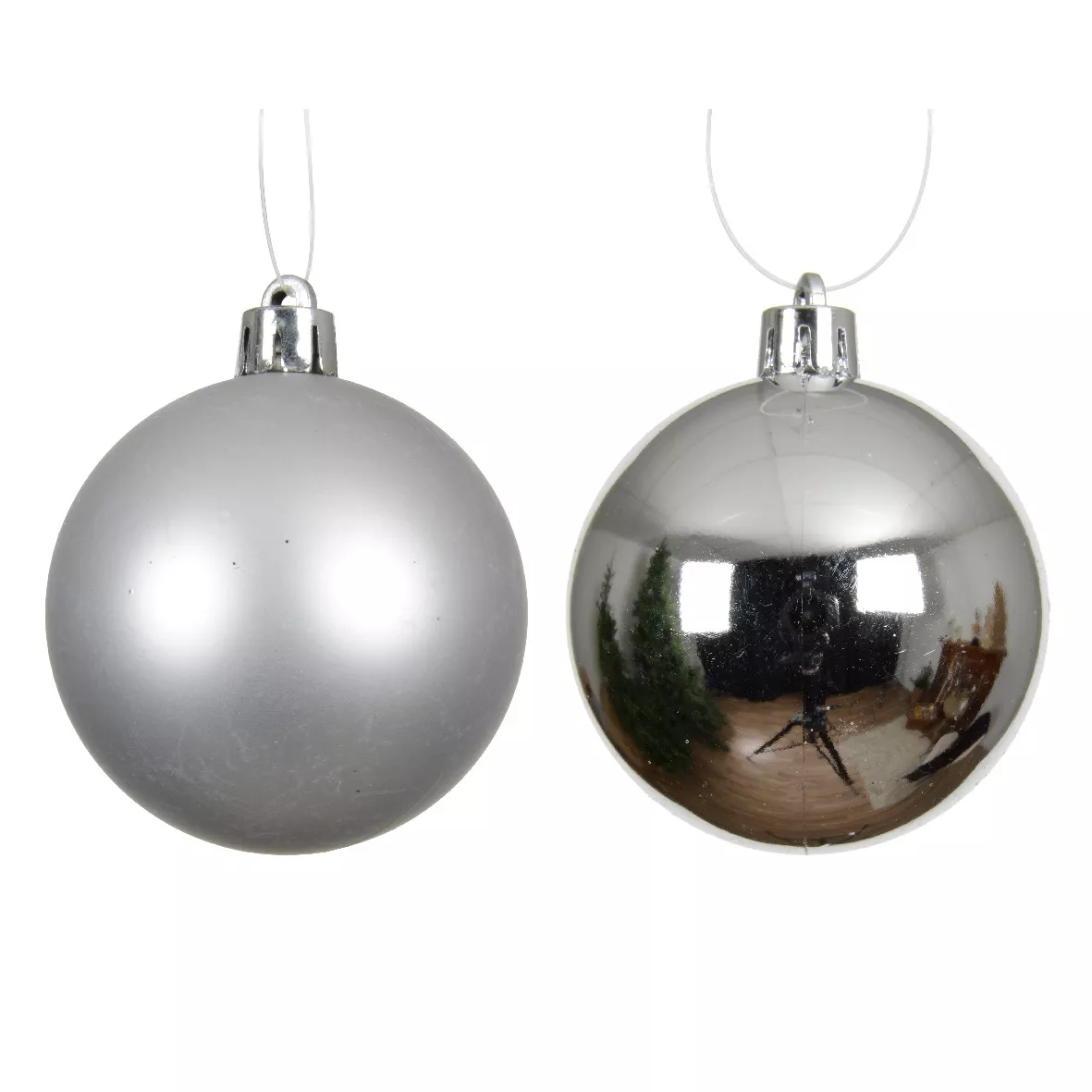 Set di 12 palline di Natale (D60 mm) Aravis Argento