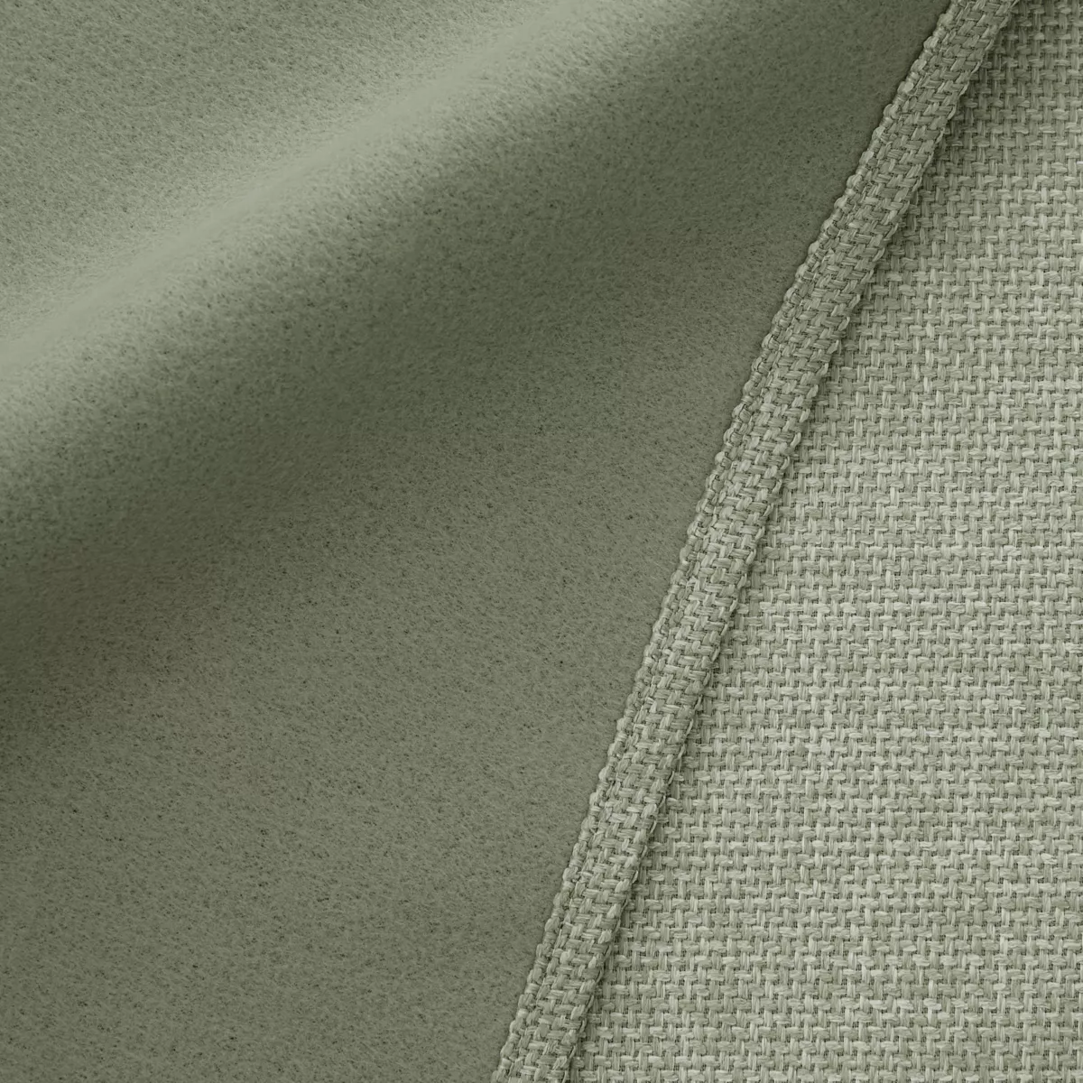 Rideau obscurcissant thermique galon fronceur (140 x 240 cm) Alba Vert romarin