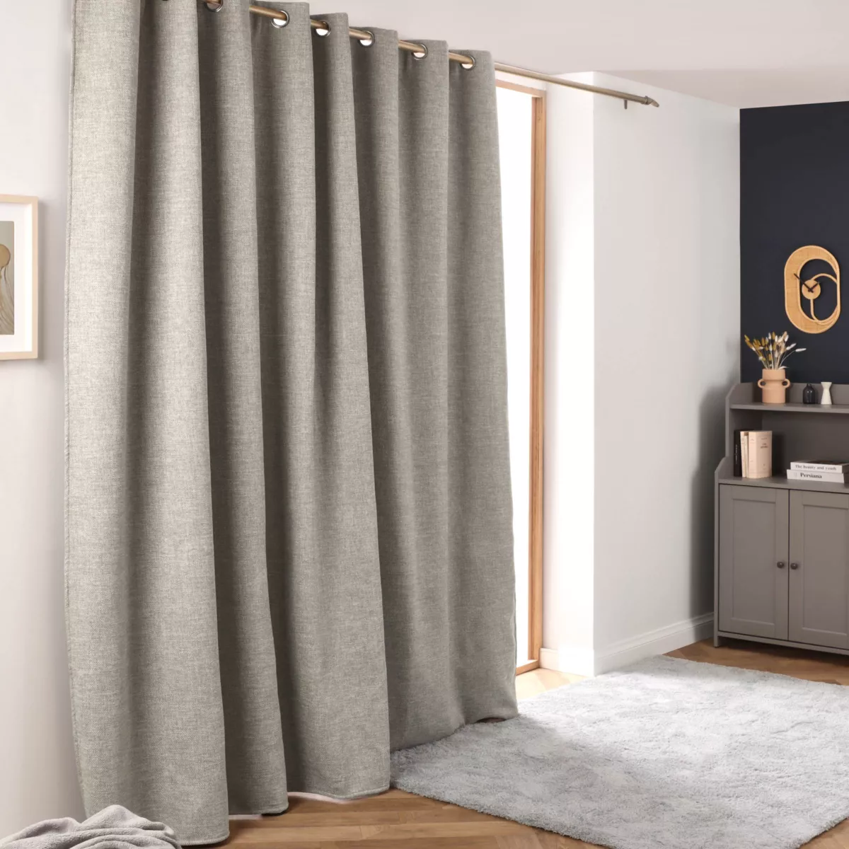 Rideau obscurcissant thermique (280 x 240 cm) Alba Taupe