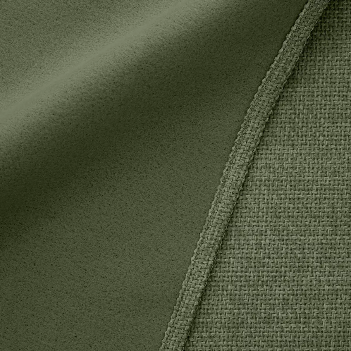 Rideau obscurcissant thermique galon fronceur (140 x 240 cm) Alba Vert kaki