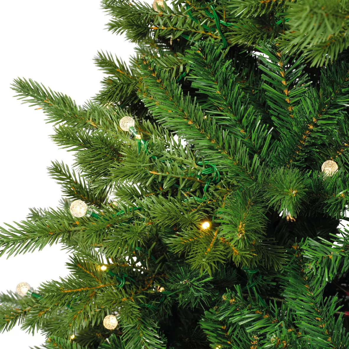 Albero di Natale artificiale luminoso 600 LED (H240 cm) Idaho Verde abete