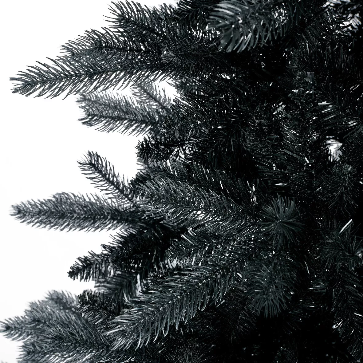 Albero di Natale artificiale (H210 cm) Monaco Nero