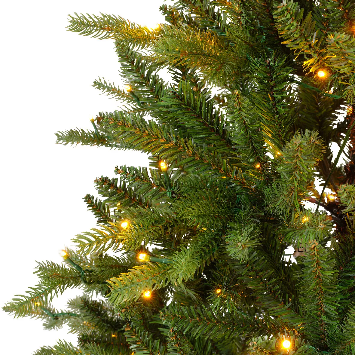 Albero di Natale artificiale luminoso (220 LED) H150 cm Allix Verde abete
