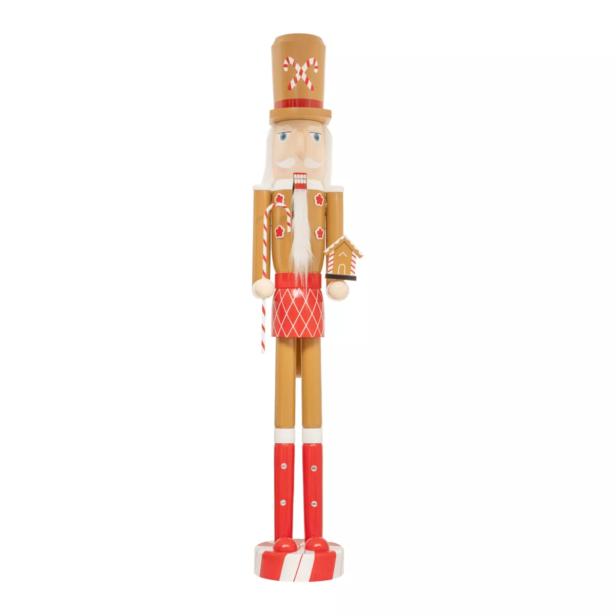 Cascanueces de madera (H106 cm) A Georges le encantan los caramelos de caña