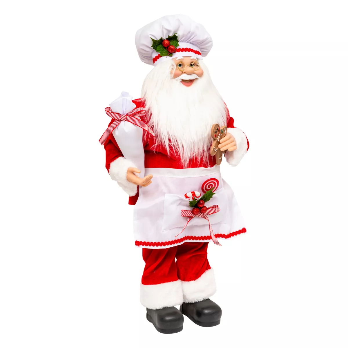 Babbo Natale tradizionale (H60 cm) Gautier il cuoco