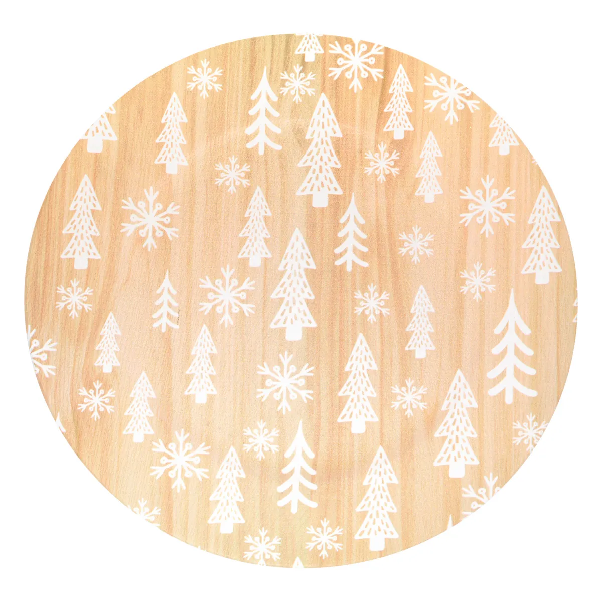 Set di 12 sottopiatti effetto legno Abeti Bianchi