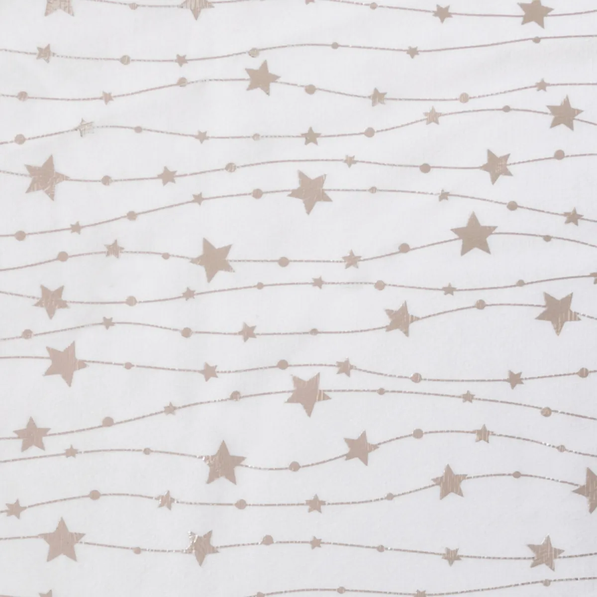 Tovaglia natalizia rettangolare (140 x 240 cm) Pioggia di stelle Bianca