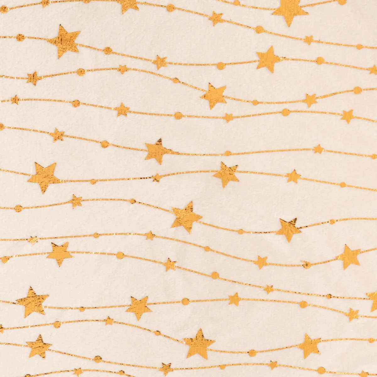 Tovaglia natalizia rettangolare (140 x 240 cm) Pioggia di stelle Avorio e oro