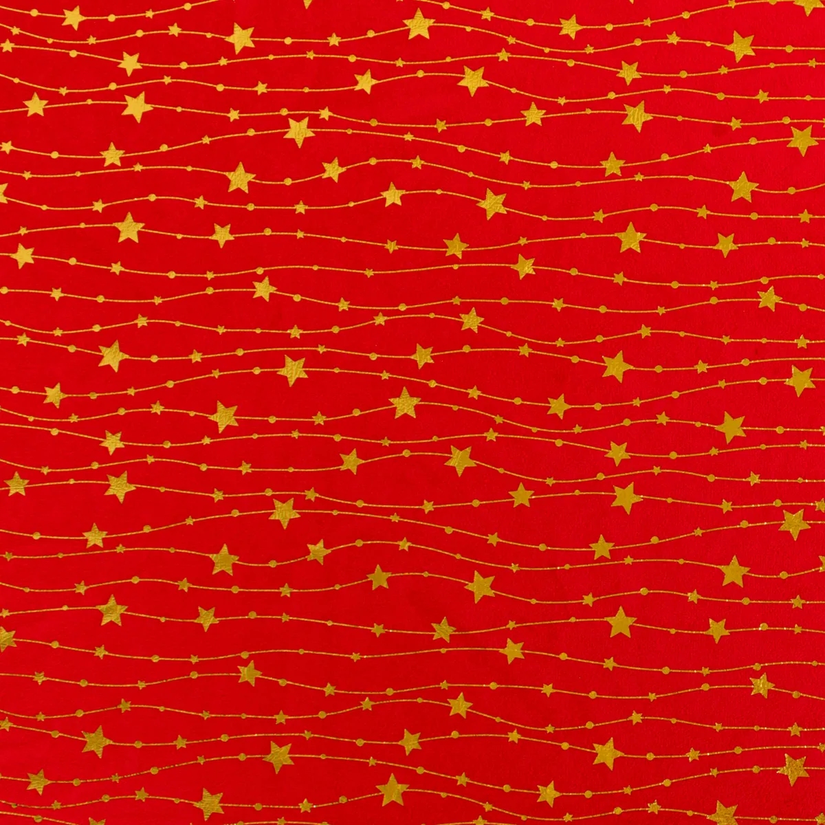 Tovaglia di Natale rettangolare (140 x 240 cm) Pioggia di stelle Rosso e dorato