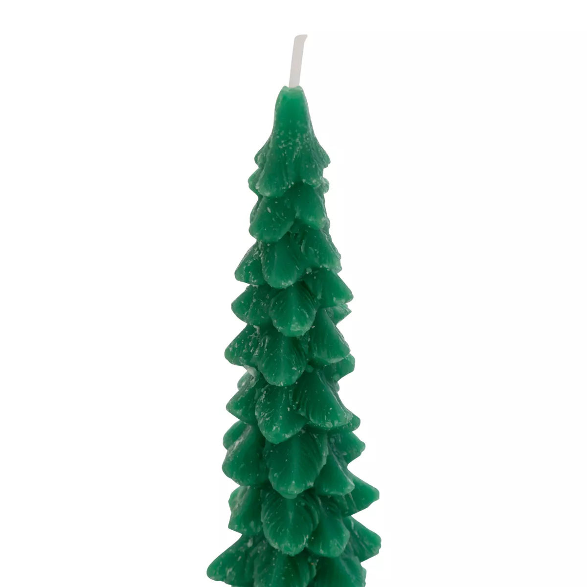 Lote de 2 velas de cera en forma de barra (H25 cm) Pino Verde