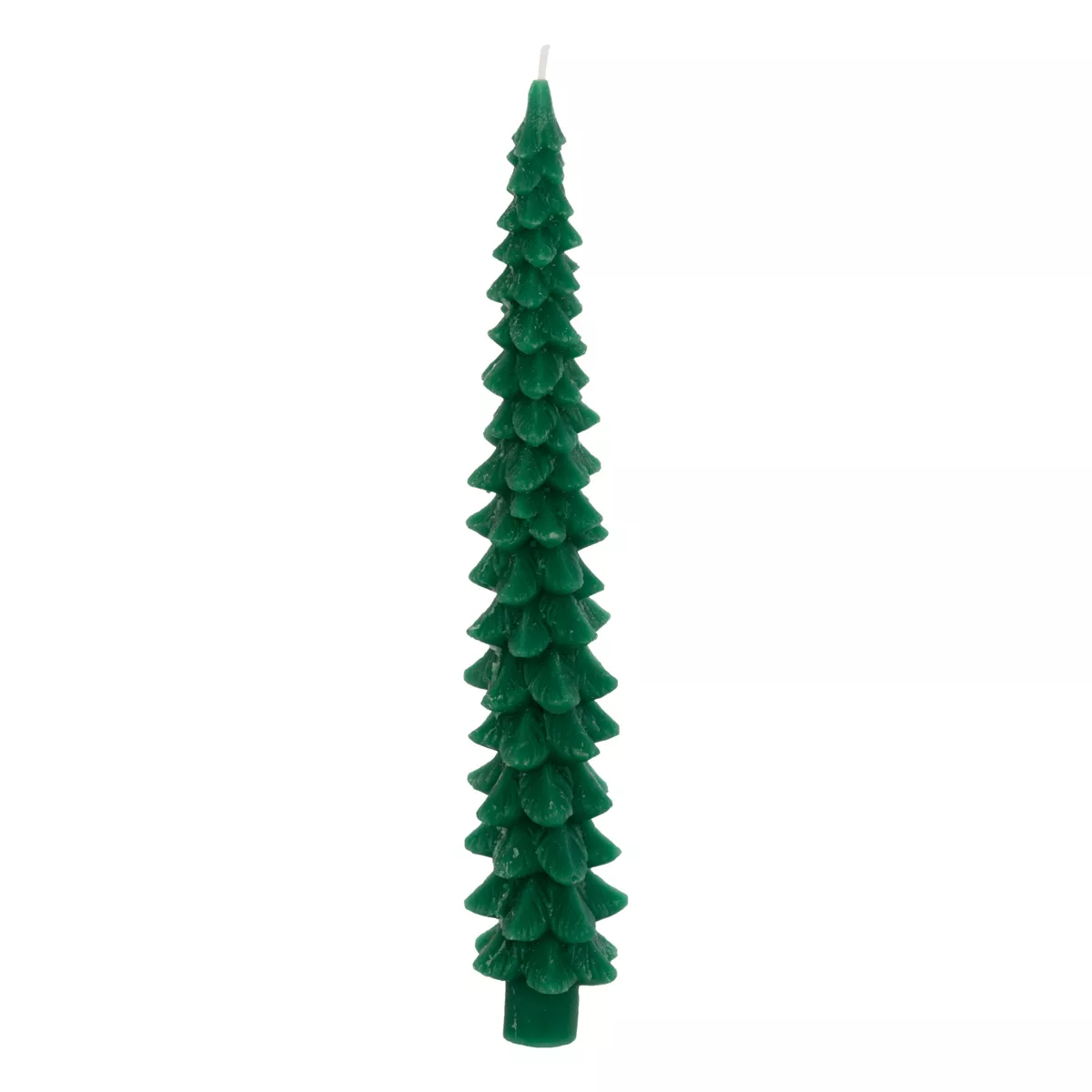 Lote de 2 velas de cera en forma de barra (H25 cm) Pino Verde