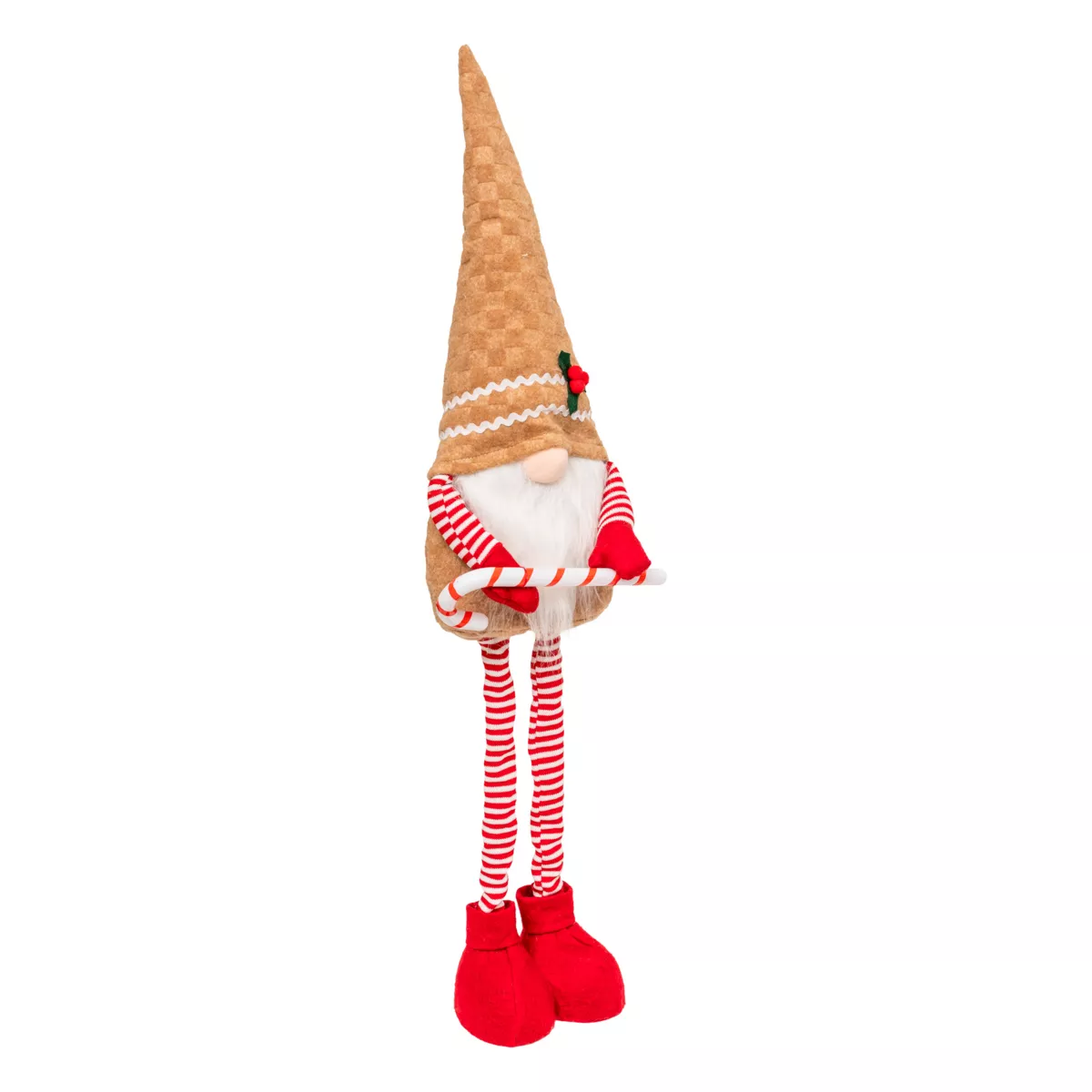 Folletto con gambe telescopiche (H80 cm) Goloso Pan di zenzero Marrone chiaro