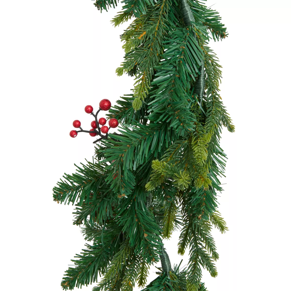 ghirlanda luminosa per albero di Natale a pile (180 cm) Wister con bacche e pigne