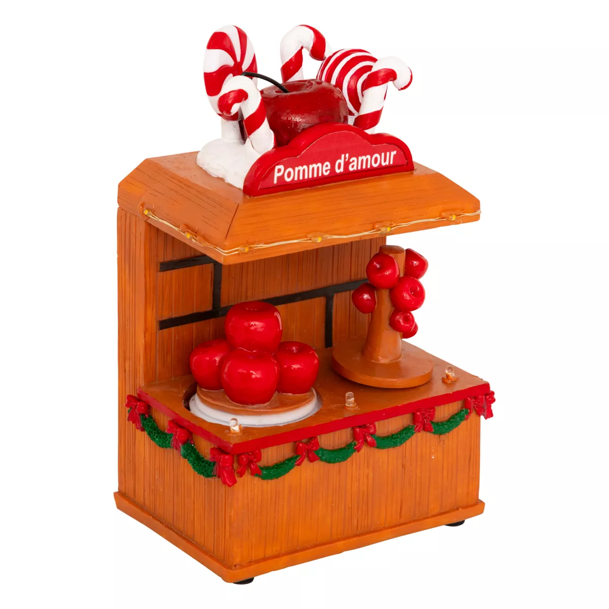 Stand luminoso y animado a pilas (13,1 x 9,2 cm) Pomme d'amour