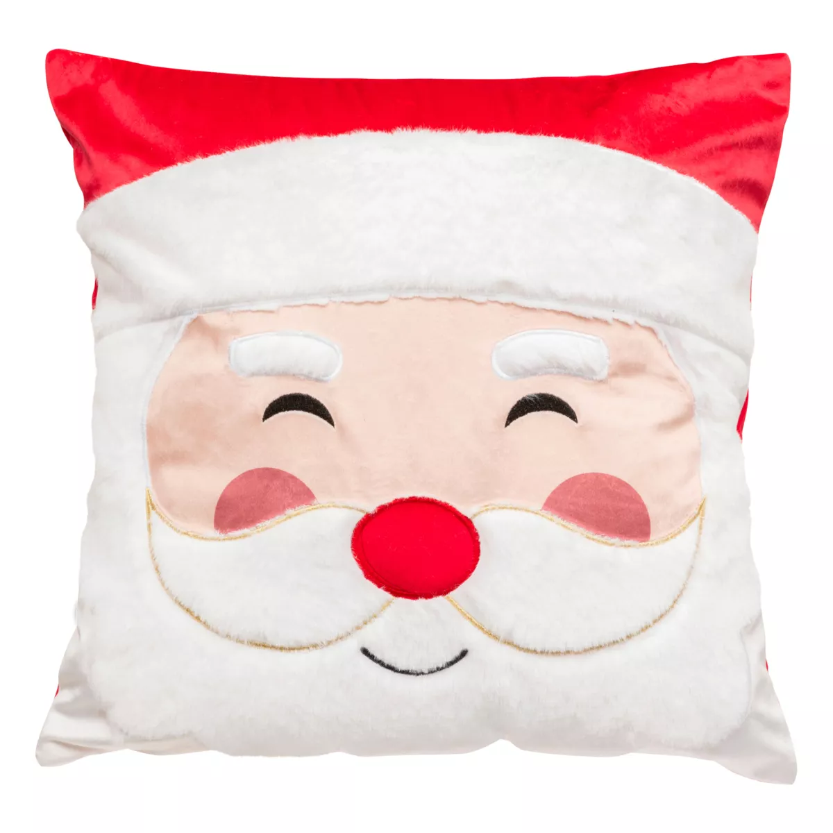 COUSSIN PERE NOEL 40X40CM rouge