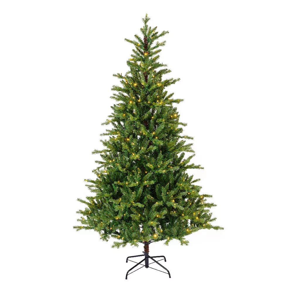 Albero di Natale artificiale luminoso 560 LED (H240 cm) Allix Verde abete