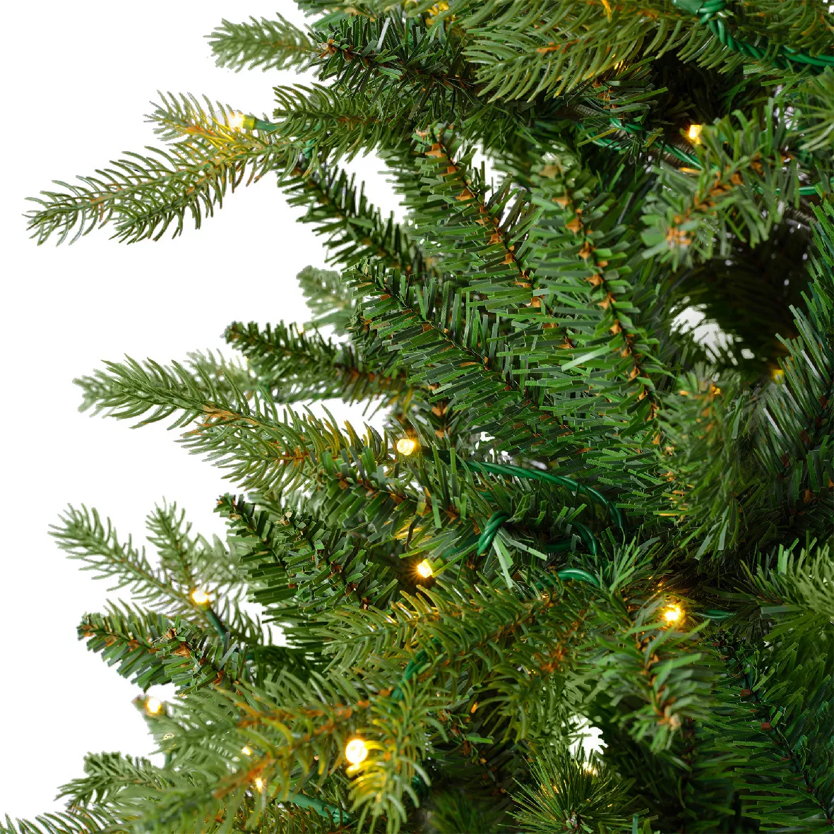 Árbol de Navidad artificial luminoso 430 LED (H210 cm) Allix Verde abeto