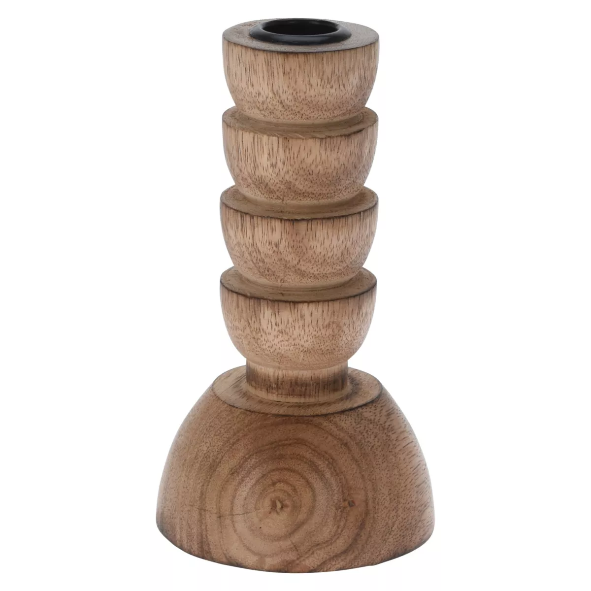 Holzkerzenhalter (H15 cm) Warmes Holz Natur