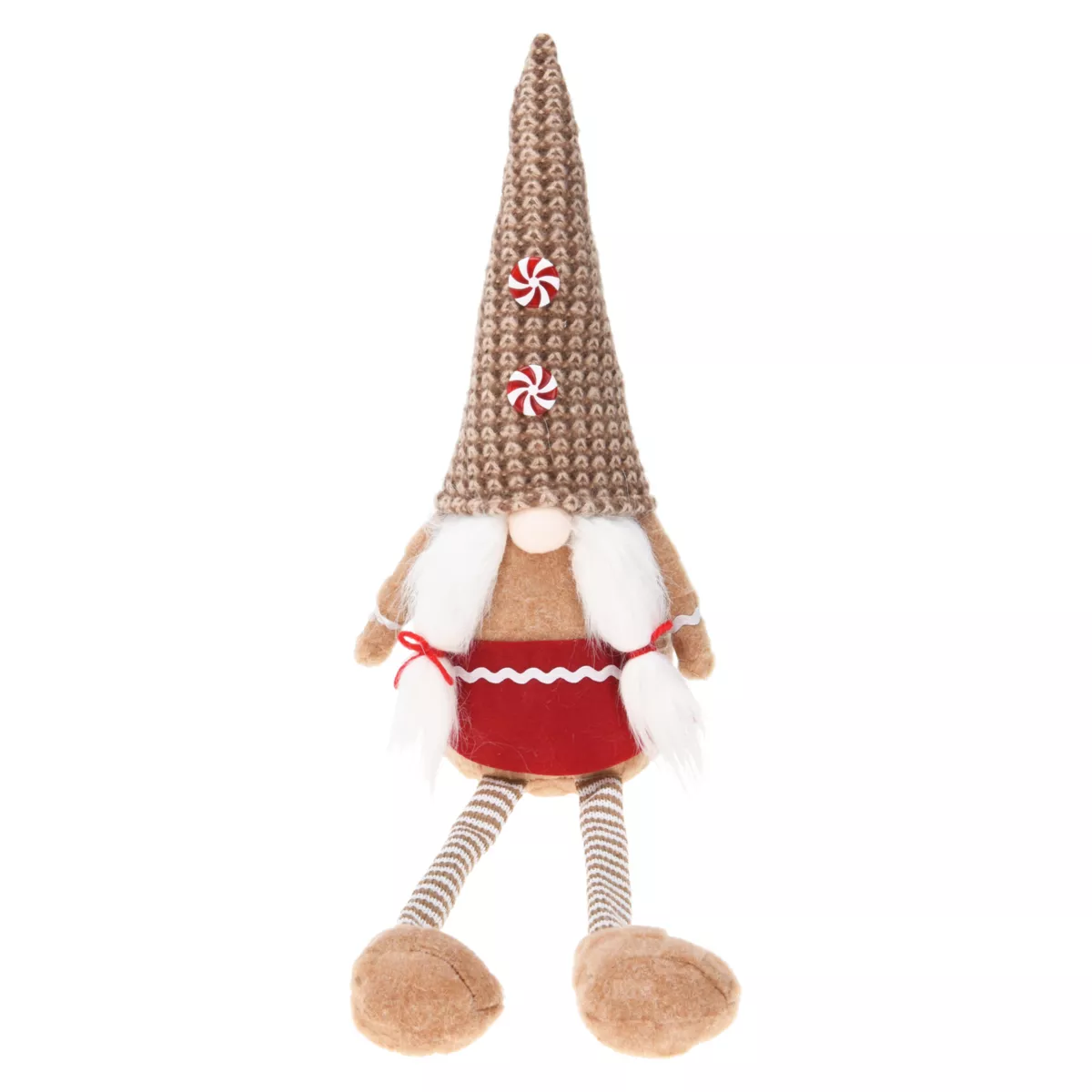 Folletto di Natale seduto (H57 cm) Miss Caramélio Beige