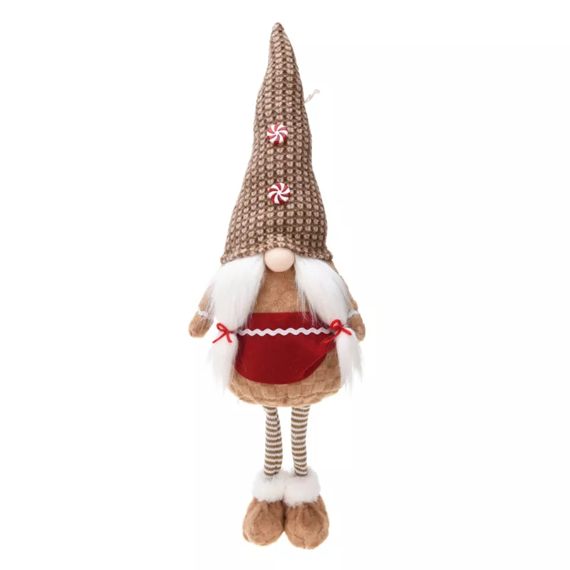 Folletto di Natale in piedi (H64 cm) Miss Caramelio Beige