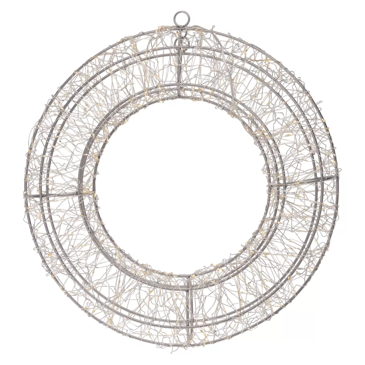 COURONNE 500LED 38CM SILVER