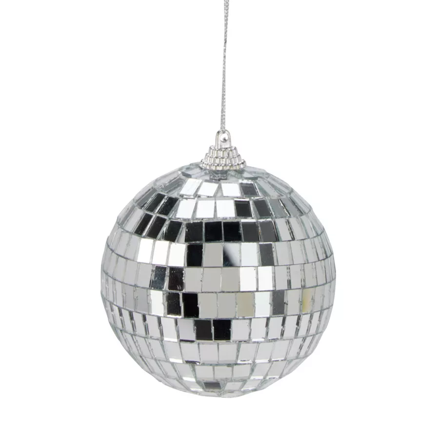 Set di 12 palline di Natale (D80 mm) Night Fever Argento
