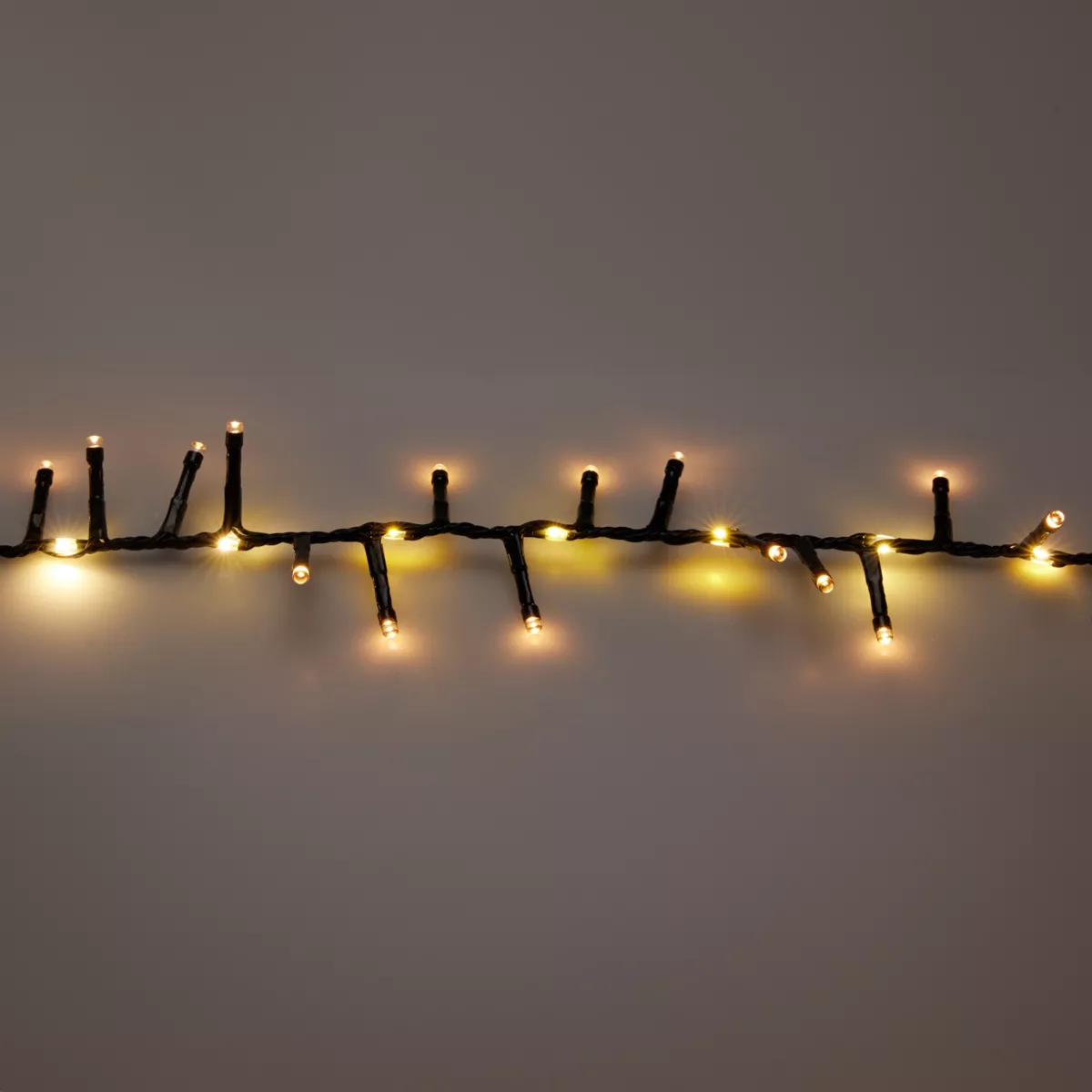 Ghirlanda luminosa 15 m 1060 LED cavo nero effetto cascata Bianco caldo