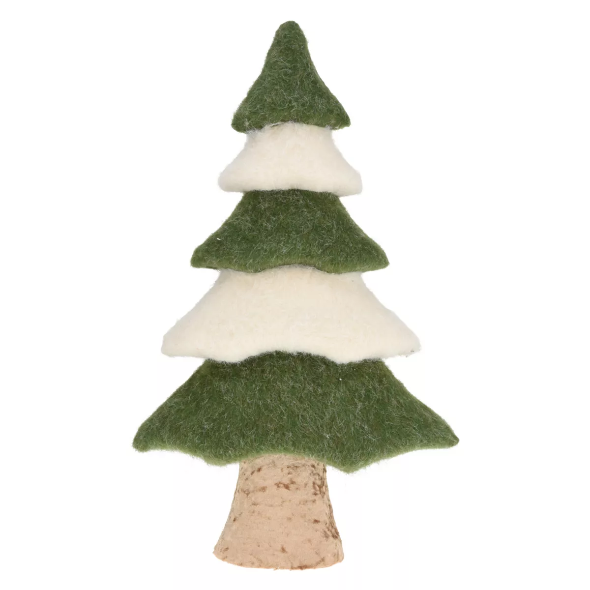 Albero di Natale in feltro (H50 cm) Mousselin Verde e bianco
