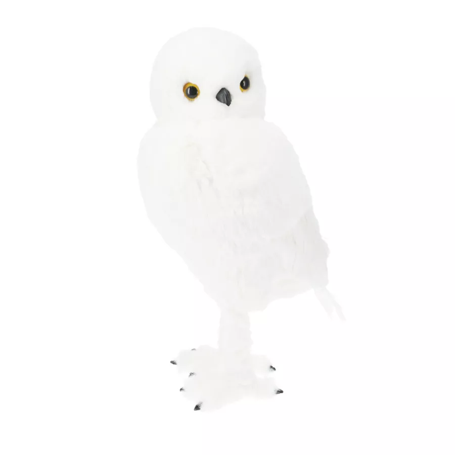 Gufo di Natale (H49 cm) Floconis Bianco