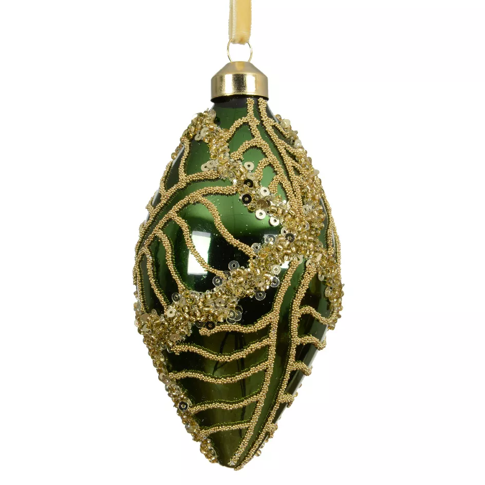 Set di 2 palline di Natale in vetro (D60 mm) Jazzy Verde abete