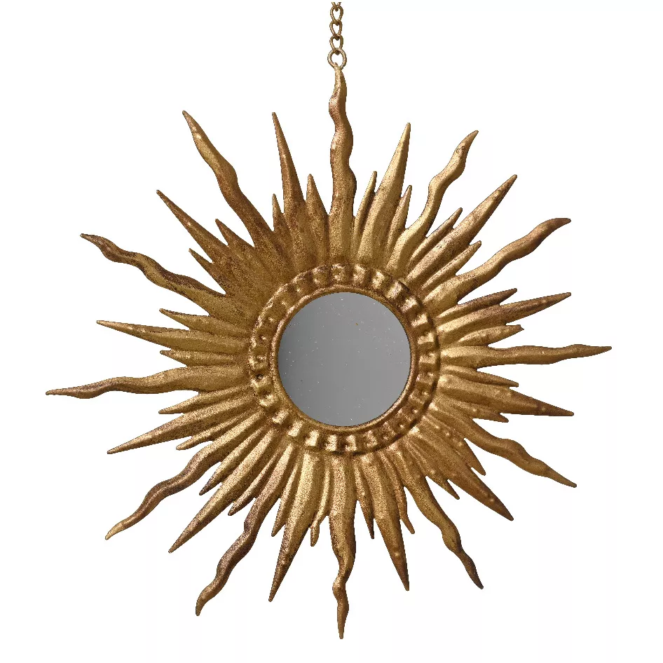 Pendente natalizio in metallo (D18 cm) Girasole Oro