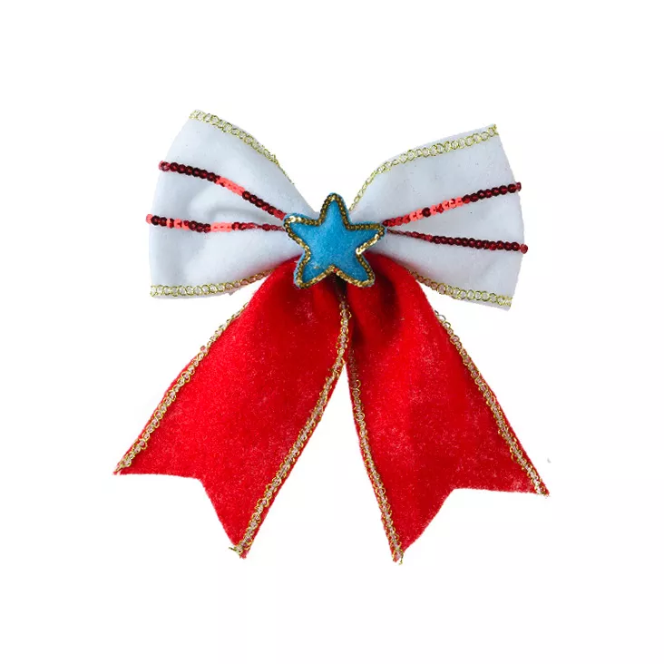 Fiocco di Natale (H23 cm) Circus stella Blu