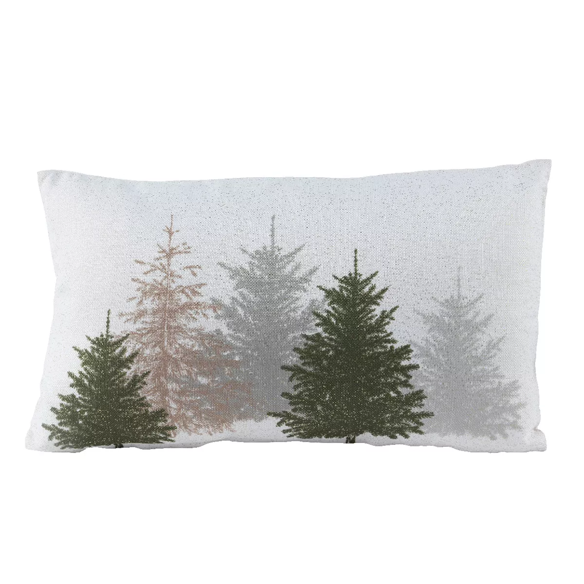Coussin de Noël rectangulaire (30 x 50 cm) Forêt de sapins